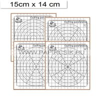 Quilling Mini Korktafel mit 4 St. Schablonen (15x14cm)